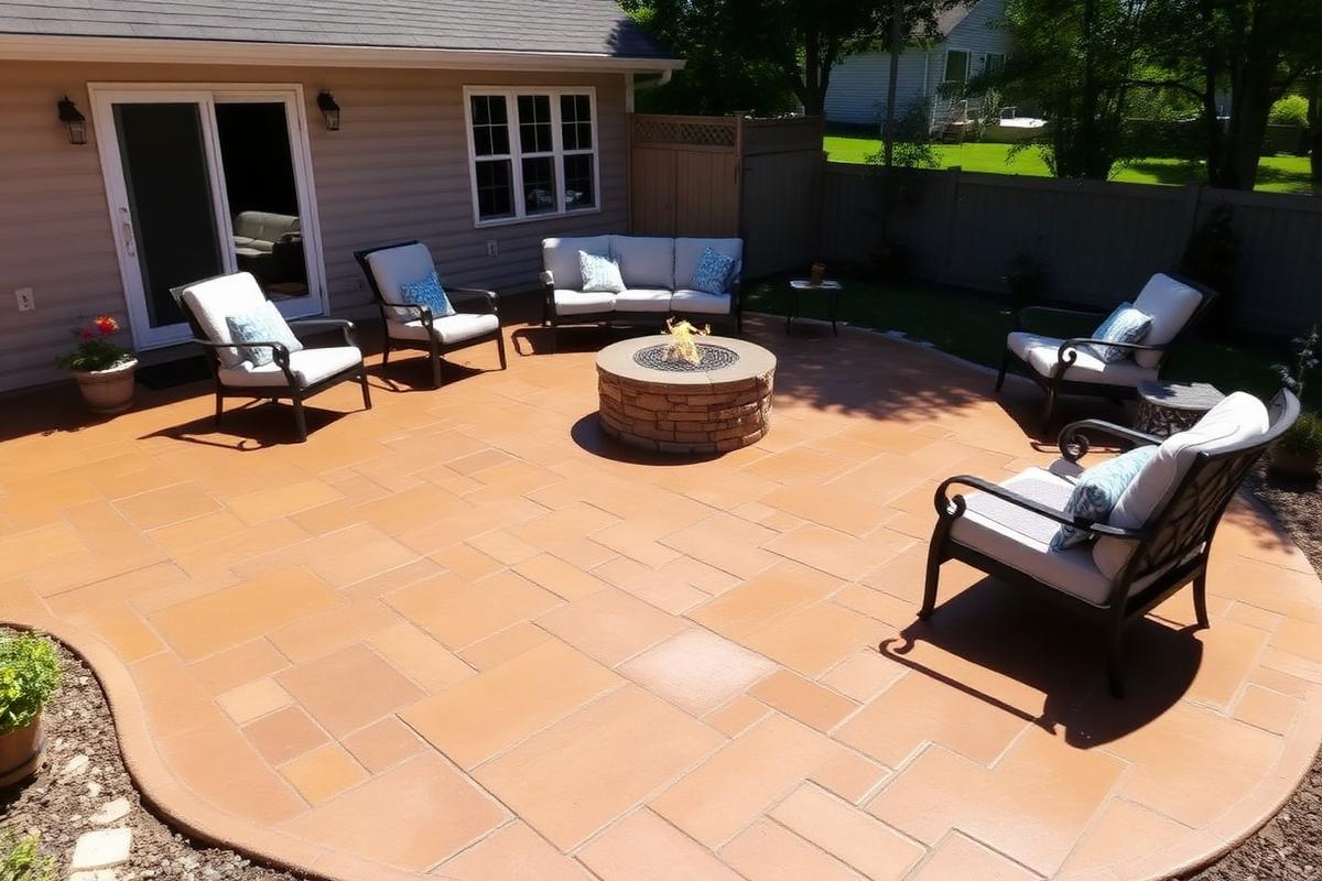 Backyard Patio Build after