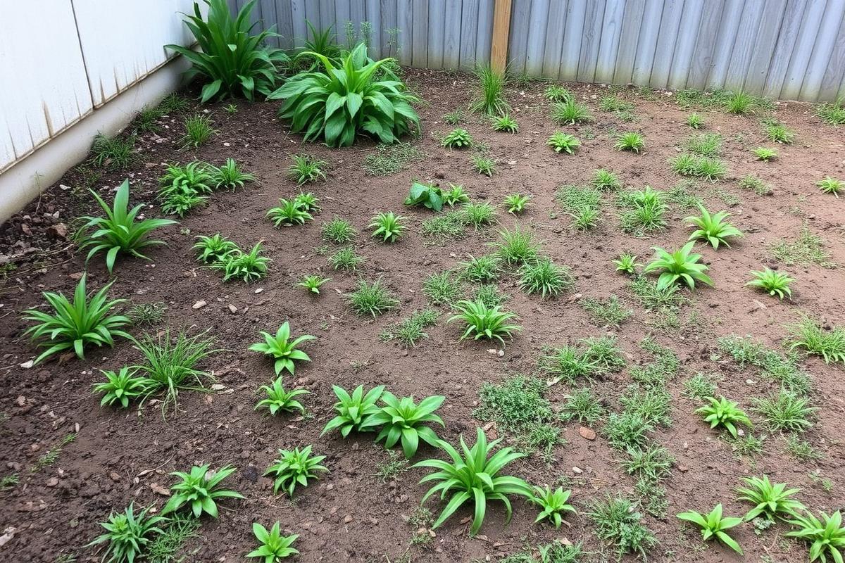 Backyard Patio Build before